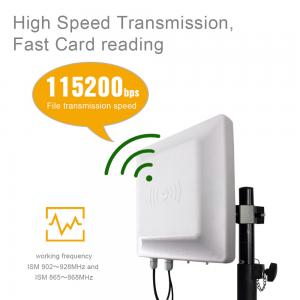 China RJ45 RS485 Long Range Uhf RFID Card Access Control 960 Mhz Build In 7 DBi Antenna on sale
