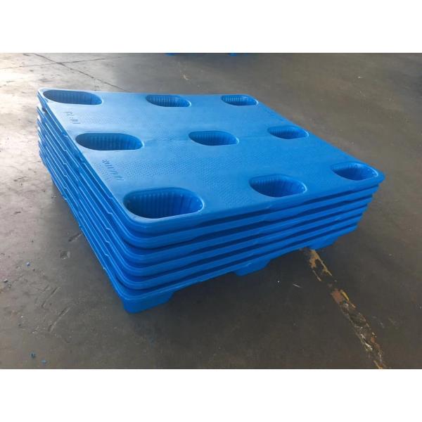 Blow Molding Nine Feet HDPE Plastic Pallets For Warehouse