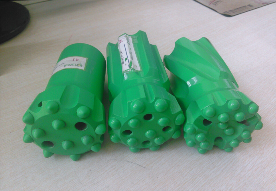 Ballistic T45 Quarrying Green Threaded Drilling Tools Retrac Thread Button Bits