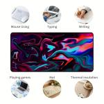 Custom Eco-Friendly Non-Slip Waterproof Rubber Large Size Mouse Pad with Lock