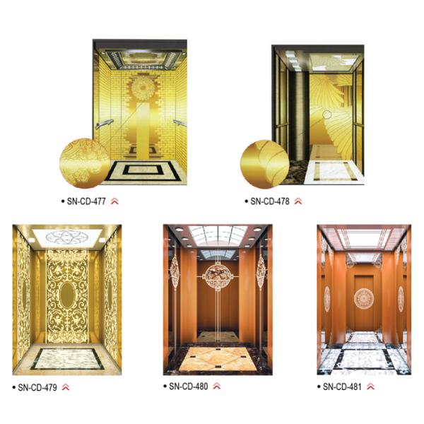 Elevator Cabin with Mirror Stainless Steel Frame for Passenger Elevator