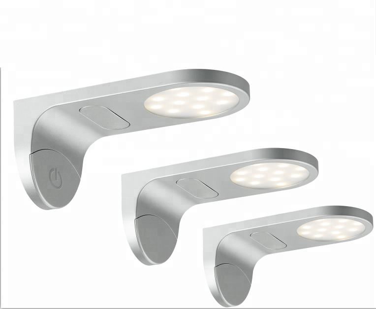 2- Wall Corner Mounted LED Kitchen Lighting with Touch Sensor Switch
