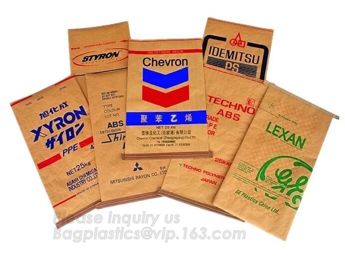 Hot Selling Kraft Paper PP Woven Plastic Cement Valve Bag For 25Kg,kraft paper laminated pp woven sandwich bag for logis