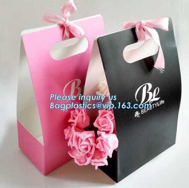 Customized Cut Printed Coated Paper Shopping Bag with Matt Lamination,rope handle custom logo printed white paper bag
