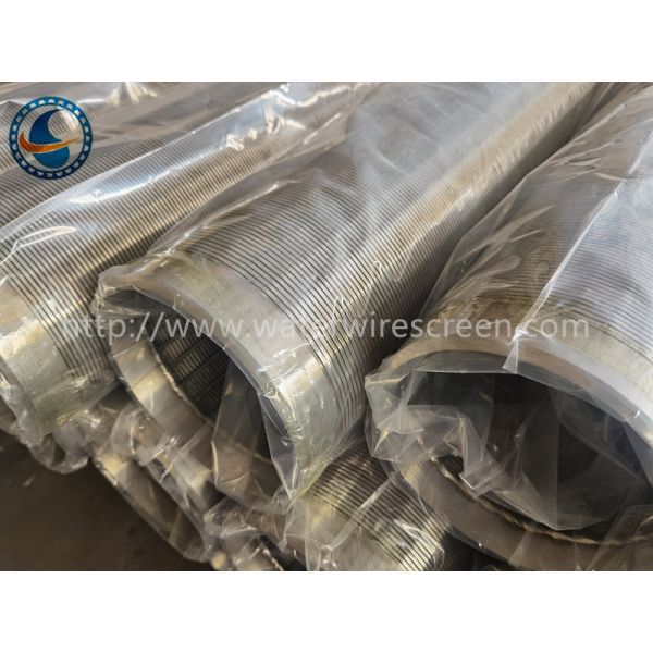 Q195 Low Carbon Galvanised 168mm Water Wire Screen With Bevel Welded Rings