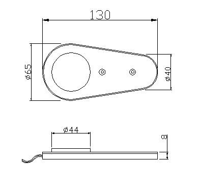 SL-LED301 LED Under Cabinet Drawer Light with 12V IR Sensor Switch in Wall Mounted