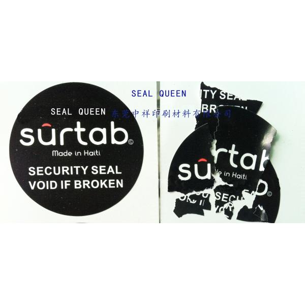 Custom Die Cut Vinyl Sticker Paper Rolls Self Destructive Label For High Value Packages