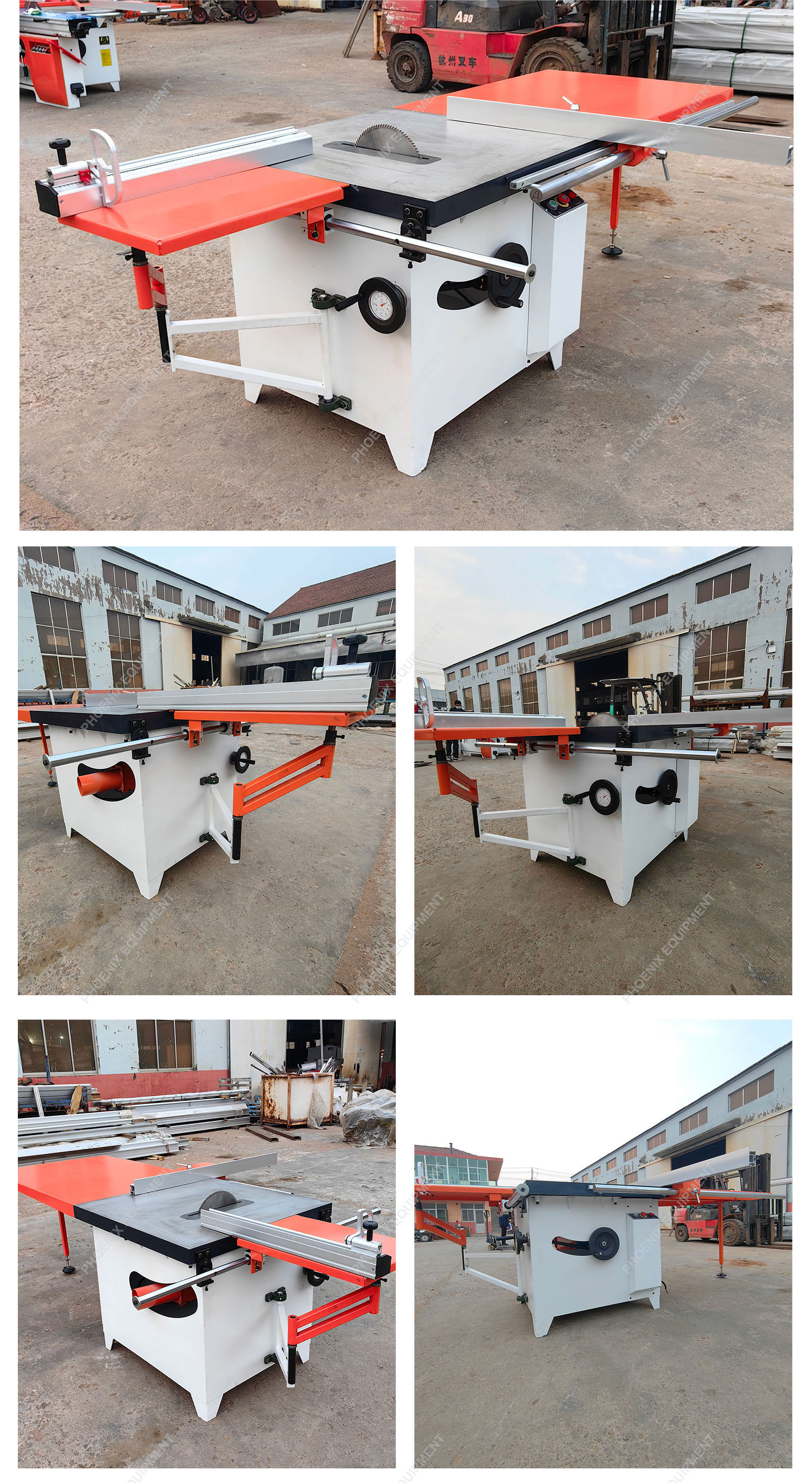 Horizontal Style Sliding Table Panel Saw with Easy Operation and High Productivity