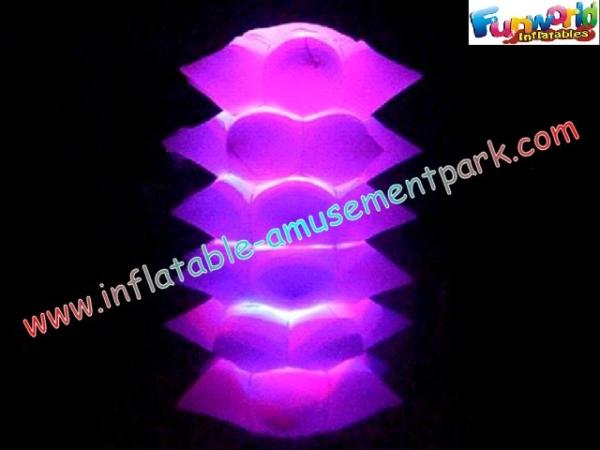 Quality Purple Waterproof Inflatable Lighting Decoration Christmas Tree For Event for sale