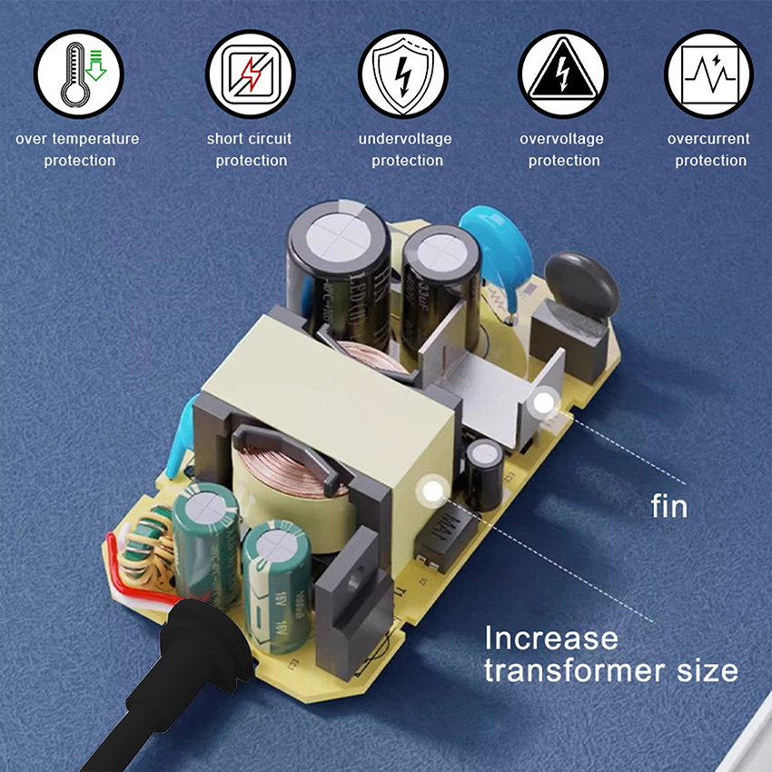 5V 2A Power Adapter for LED Strip with Short Circuit Protection