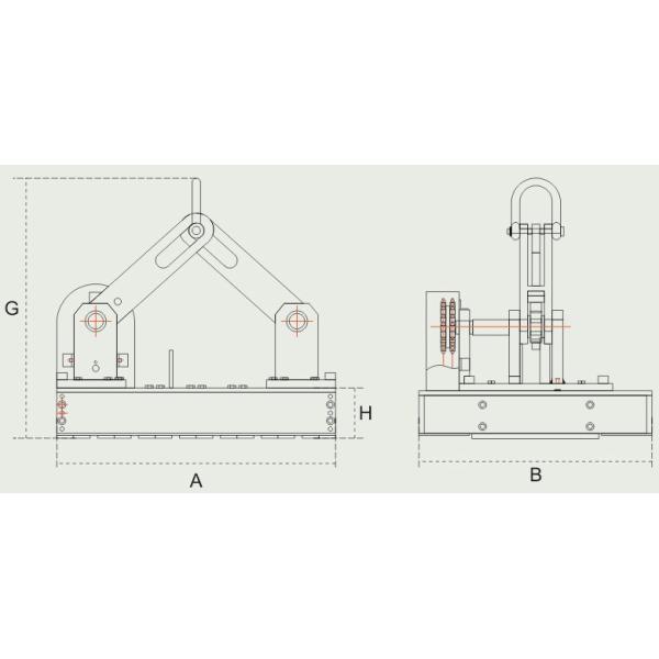 Auto Type Steel Plate Lifting Magnets Permanent Easily Safely Move Materials