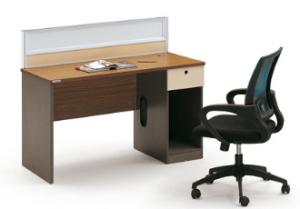 China modern computer table/computer desk/office staff desk with desktop partition wholesale