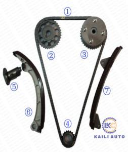 China TOYOTA Celica Corolla Timing Chain Kit With VVT Engine T22 ZZT23 E12U 1.8L 13506-22030 130L wholesale