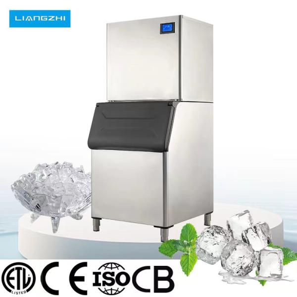 LZ-350 Smart Commercial Clear Ice Cube Making Machine with 110kg Ice Storage