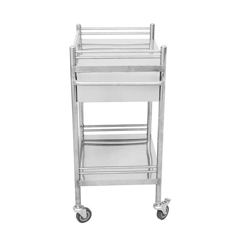 Medical Hospital Stainless Steel Trolley Grey Surgical Care Ss Instrument