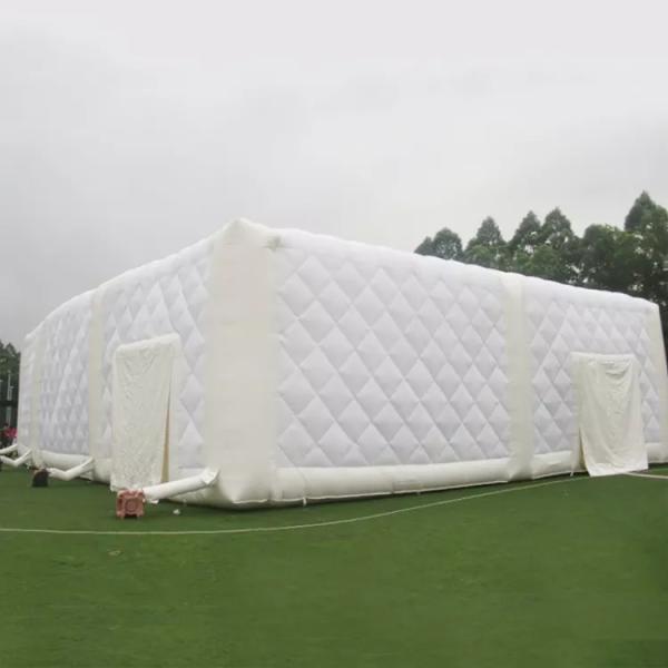 Quality 0.55mm PVC Inflatable Tent Cube For Large Events White Color for sale