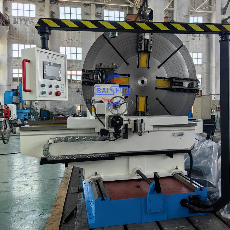 High Precision Horizontal Flange End Face Processing Large Face Lathe Machine