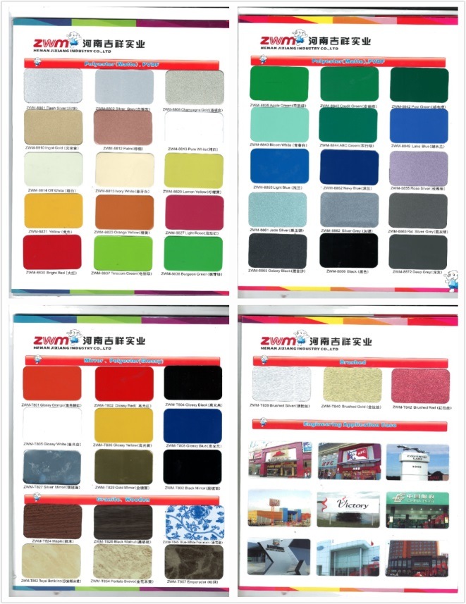 Rose Silver Aluminum Composite Panel Used for Externel Decoration