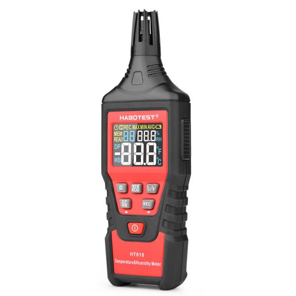 Quality 60 Celsius Digital Temp And Humidity Meter , Temperature And Humidity Thermometer for sale