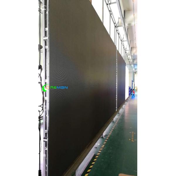 Portable Outside LED Display Cabinet For Hire , 96X96 Slim P6 LED Display 192X192mm