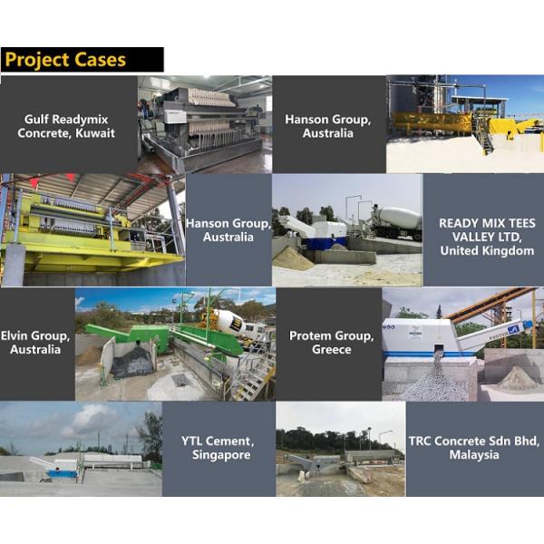 XM35/1000-U Filter Press Concrete Recycle System Batching Plant 495L 35m2