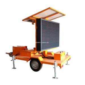 China Trailer Mounted Portable VMS Signs LED Changeable Message Signs on sale