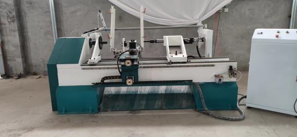 Quality Automatic loading Wooden poles CNC wood turing lathe CNC wood lathe for sale