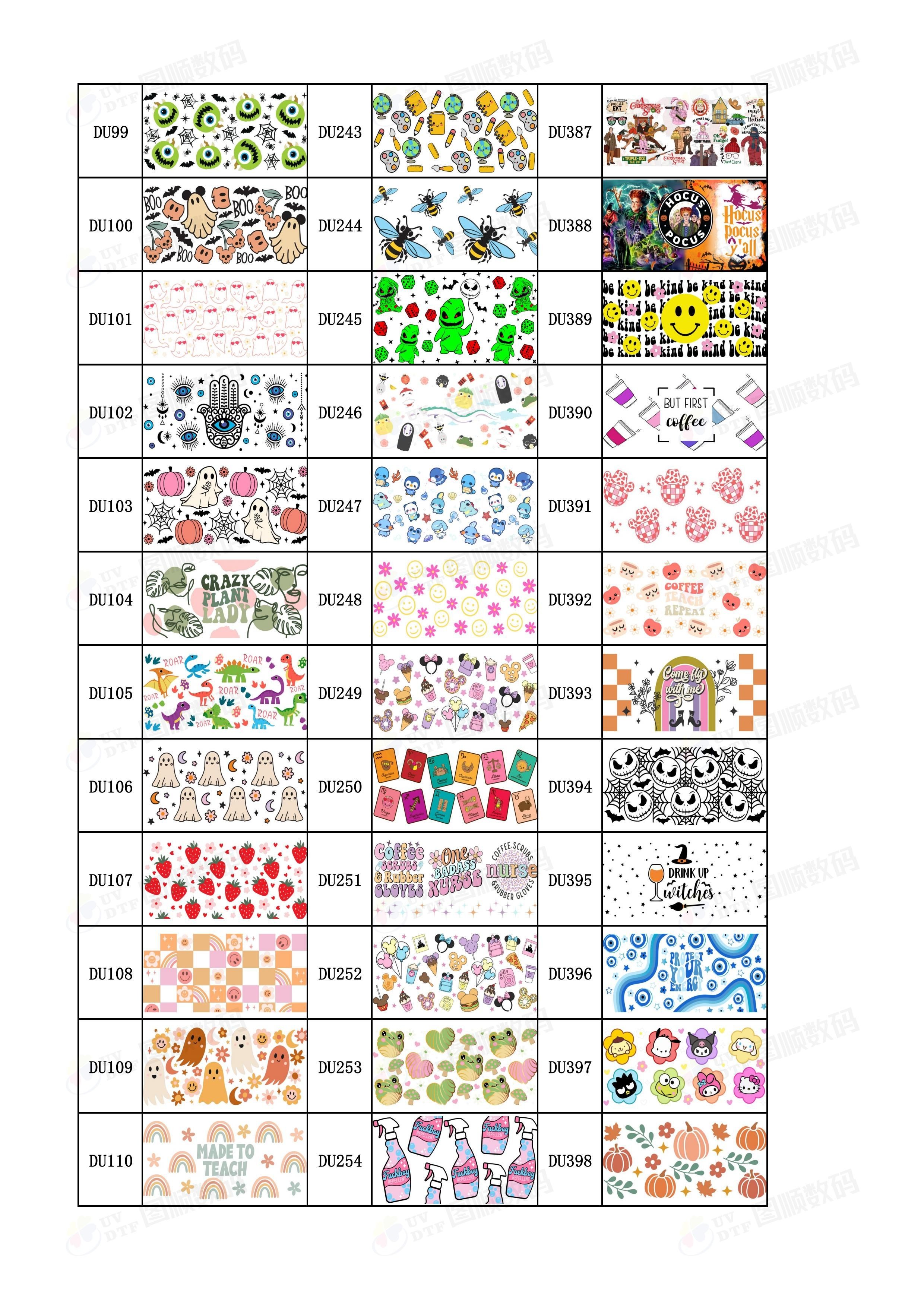 16Oz Digital UV Printing DTF Tumbler Wraps Printable Transfer Paper For Glass