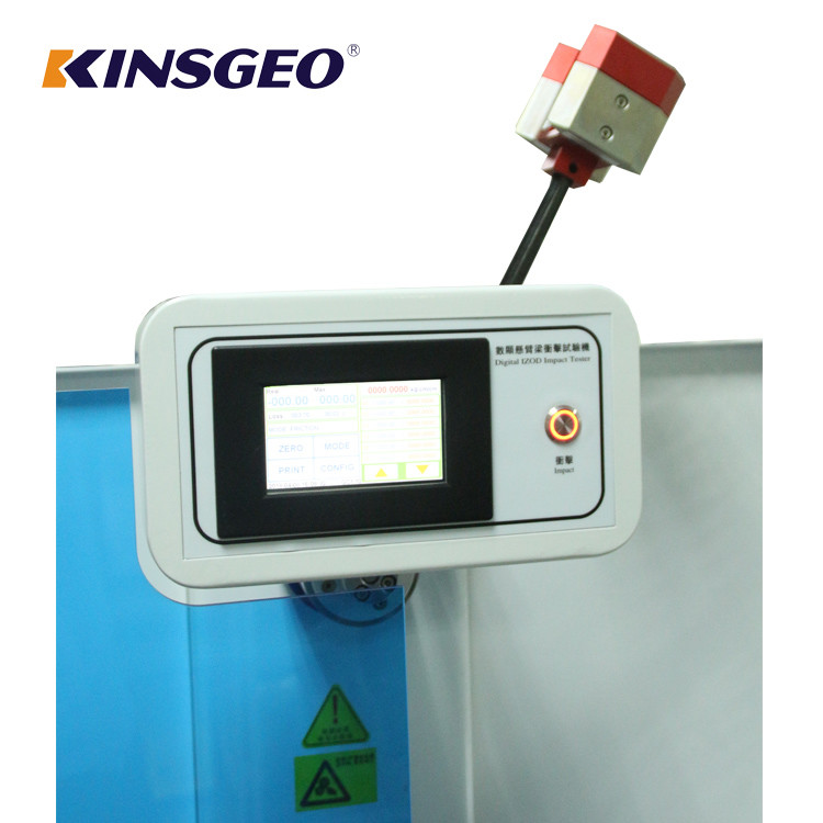 80KG Plastic Testing Machine / Izod Impact Strength Test Equipment With Color Touch Screen