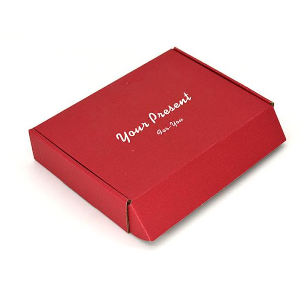 90d Red Corrugated Mailing Boxes Glossy / Matt Lamination With Logo