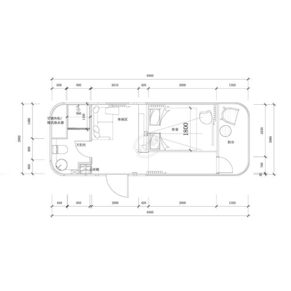 High quality Prefab house camping capsule modular container house modular luxury prefabricated home glass house design