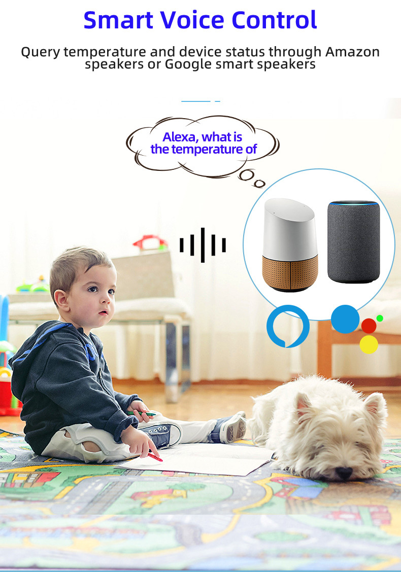 Tuya Smart Wireless Door Window Sensor Home Alarm System Temperature Humidity Detection