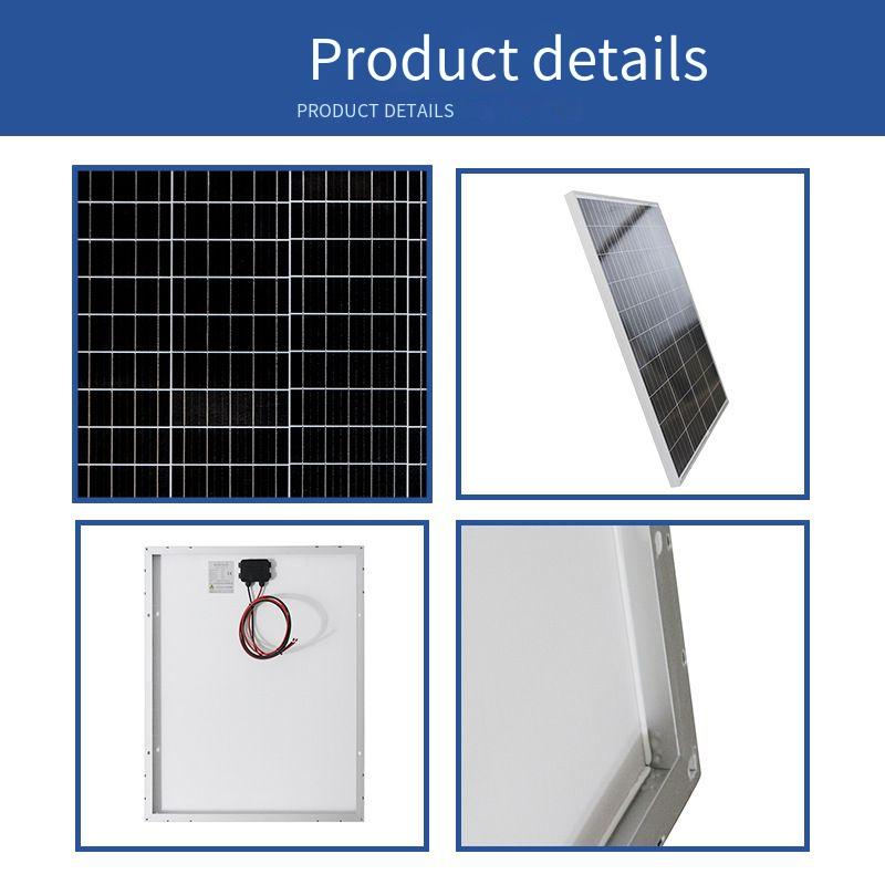 Household 100w Solar Panel , 18v Solar Photovoltaic Power Generation System