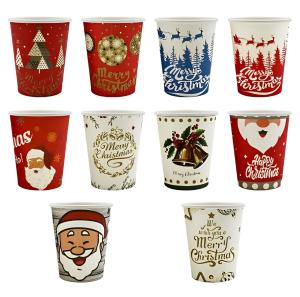Disposable Double PE Coated Single Paper Cup 9oz 250ML can be customized