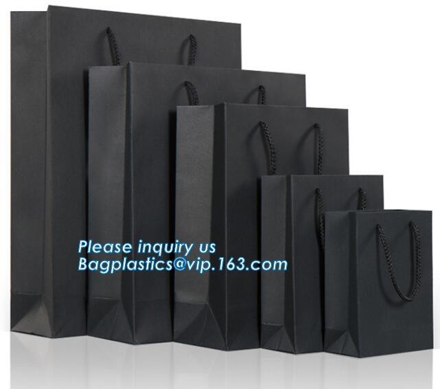 Customized Cut Printed Coated Paper Shopping Bag with Matt Lamination,rope handle custom logo printed white paper bag