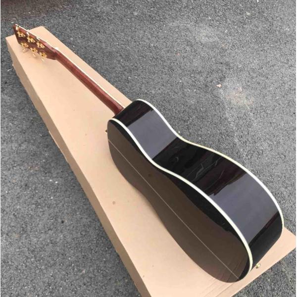 Custom Solid Spruce Top Rosewood Back Side Ebony Fingerboard Real Abalone Binding OM Body 42s Acoustic Guitar