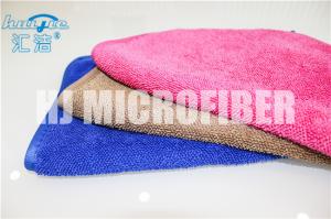 Plain Microfiber Cleaning Cloth , High water absorption and high sewage sunction twisting towel