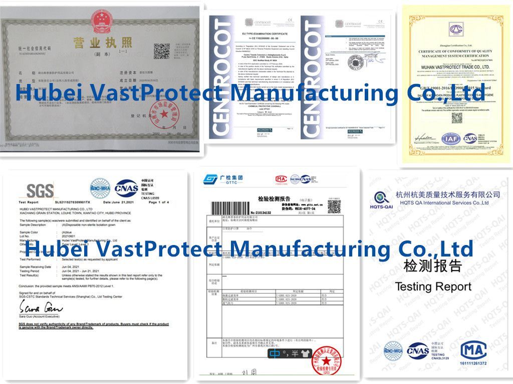 White Blue Non-Woven Polypropylene Disposable Balaclava Hood Caps