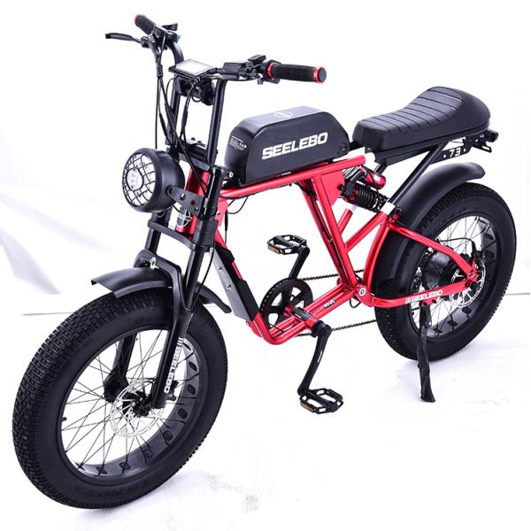 High Power Electric Cycle Motor 500w 750w 1000w E-bike GOMID Retro Electric Fat Tire Bicycle with Wheel Size 20*4.0 Inch