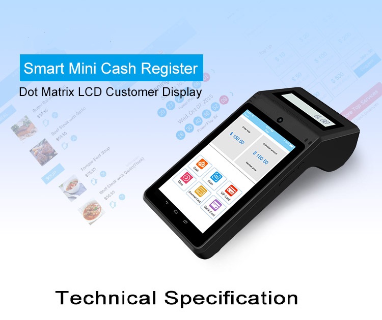 7 Inch Android Smart POS Terminal , Wifi POS Terminal For Payment