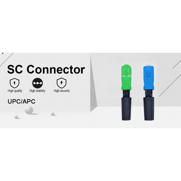 RoHS FCC SC Fast Connector SC UPC SC APC Quick Connector FTTN Fiber Signal Transmission
