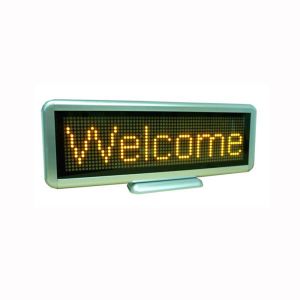 China Yellow LED Scrolling Sign Programmable Display Advertising USB Reachargeable C1664Y wholesale