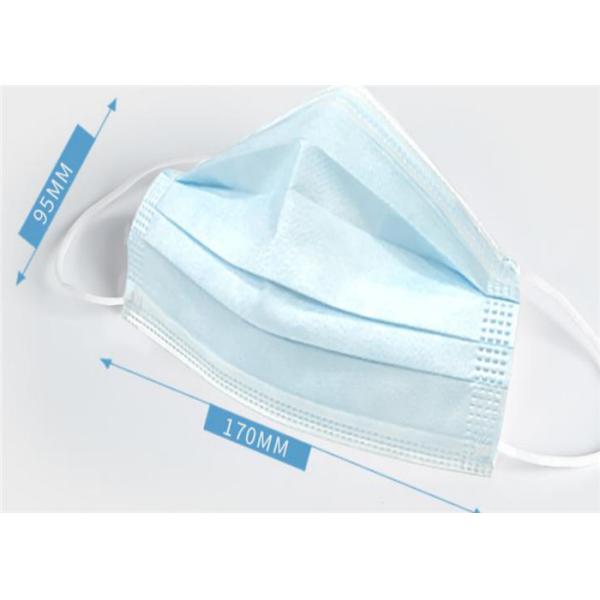 Polypropylene Disposable Non Woven Antiviral Face Mask For Adults Spray Resistant