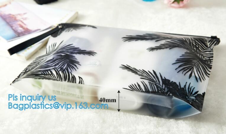 Custom waterproof pvc slider zipper wet bikini bag, zipper lock slider bag/resealable pvc slider zip poly bag, resealabl