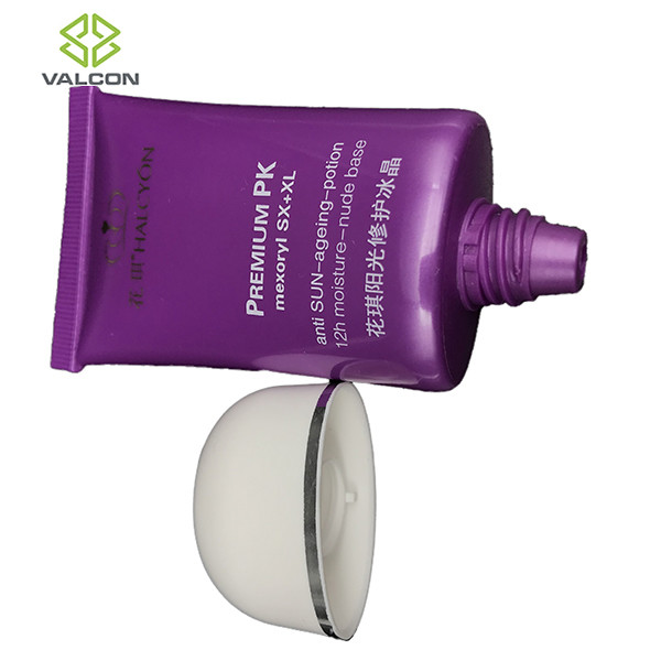 40 ML Diameter 35 MM Oval Tube Packaging With Customized White Flip Cap For Hand Cream