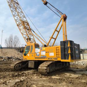 Used 100T Crawler Crane 110m/Min Hoisting Speed For Synergy In Offshore Engineering