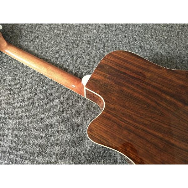 Factory customization Solid Spruce Top Mt D45c Cutaway Electric Acoustic Guitar