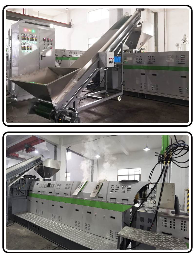 PP PE ABS PS PC PA Plastic Recycling Machine 500kg/H High Capacity