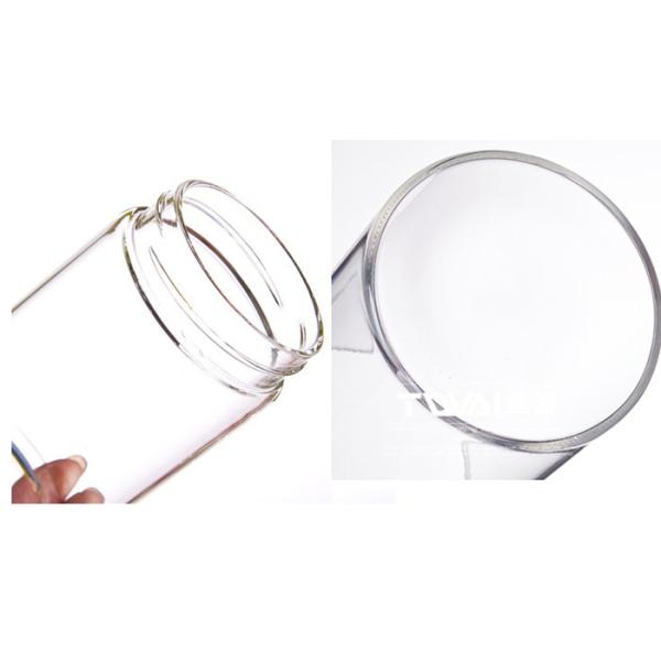 Portable Small Sealable Glass Jars With Lids 180ml 330ml 500ml Cylindrical Shape