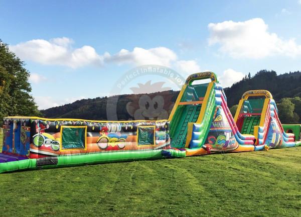 30m length inflatable obstacle inflatable water obstacle game inflatable